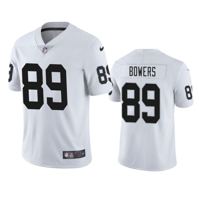 Men's Las Vegas Raiders #89 Brock Bowers White 2024 Draft Vapor Stitched Football Jersey Men's Las Vegas Raiders #89 Brock Bowers White 2024 Draft Vapor Stitched Football Jersey