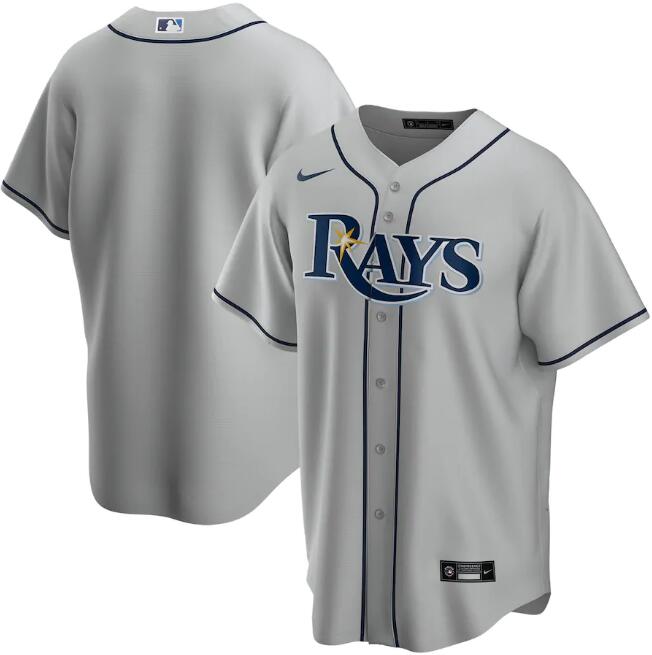 Men's Tampa Bay Rays Blank Grey MLB Cool Base Stitched Jersey Men's Tampa Bay Rays Blank Grey MLB Cool Base Stitched Jersey