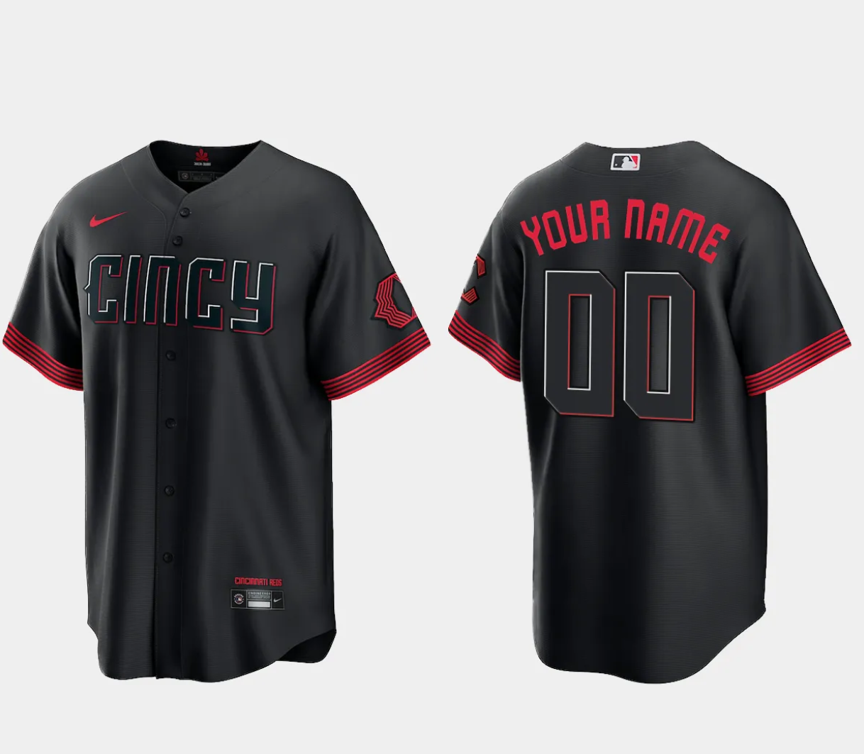 Men's Cincinnati Reds Active Player Custom 2023 City Connect Cool Base Stitched Baseball Jersey Men's Cincinnati Reds Active Player Custom 2023 City Connect Cool Base Stitched Baseball Jersey