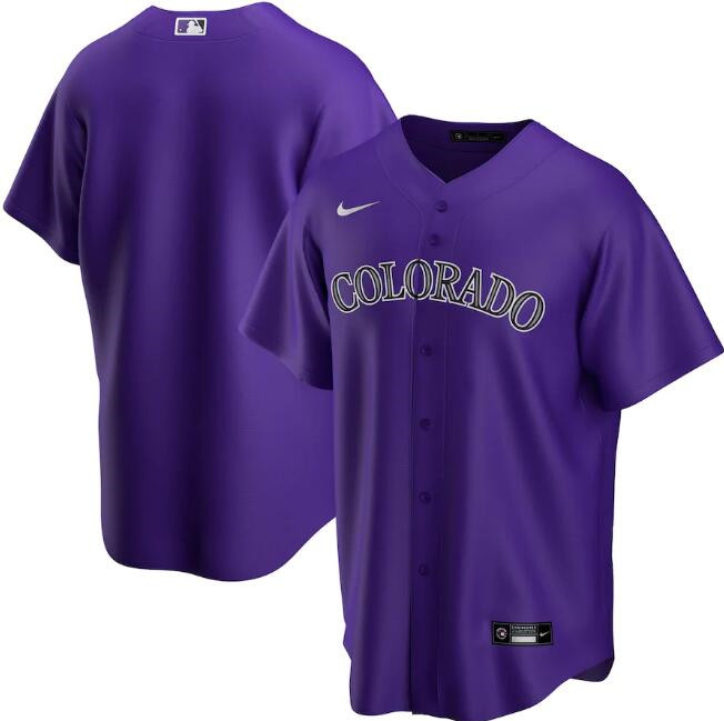 Men's Colorado Rockies Blank Purple MLB Cool Base Stitched Jersey Men's Colorado Rockies Blank Purple MLB Cool Base Stitched Jersey