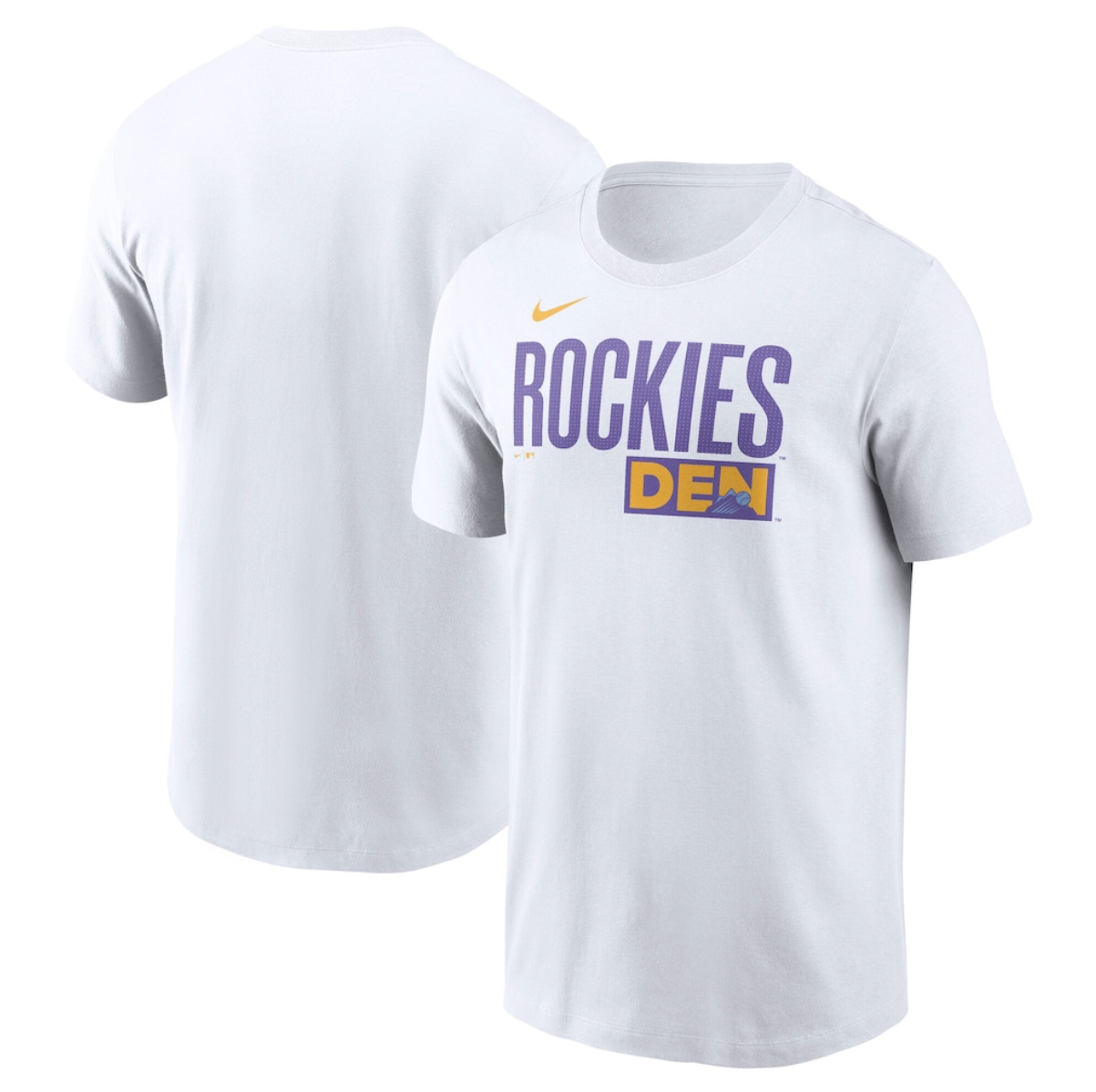 Men's Colorado Rockies White 2025 City Connect Wordmark T-Shirt Men's Colorado Rockies White 2025 City Connect Wordmark T-Shirt