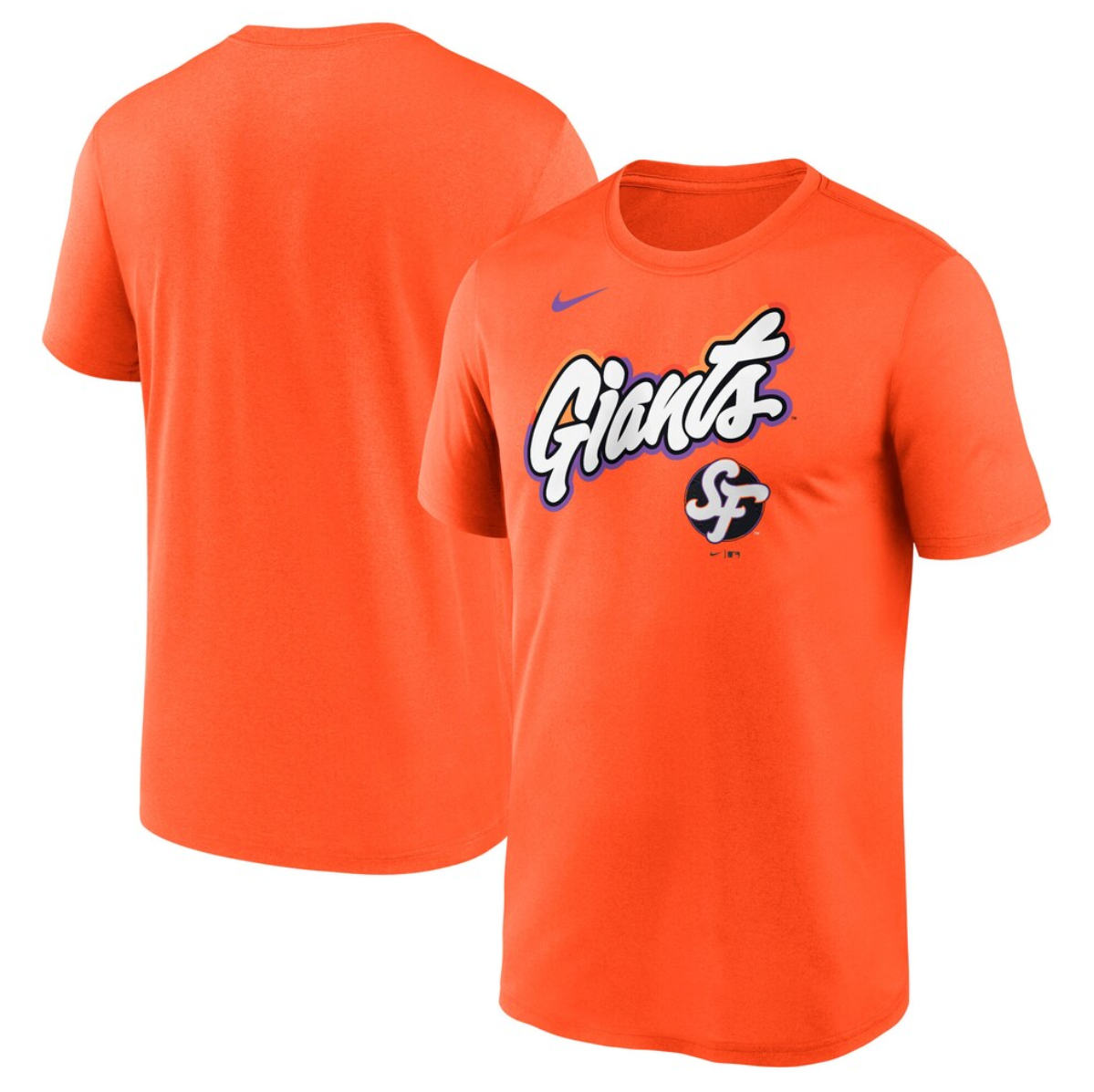 Men's San Francisco Giants Orange 2025 City Connect Team Phrase Legend Performance T-Shirt Men's San Francisco Giants Orange 2025 City Connect Team Phrase Legend Performance T-Shirt