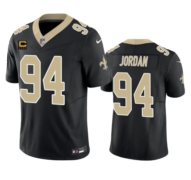 Men's New Orleans Saints #94 Cameron Jordan Black 2023 F.U.S.E. With 4-Star C Patch Vapor Untouchable Limited Stitched Jersey Men's New Orleans Saints #94 Cameron Jordan Black 2023 F.U.S.E. With 4-Star C Patch Vapor Untouchable Limited Stitched Jersey
