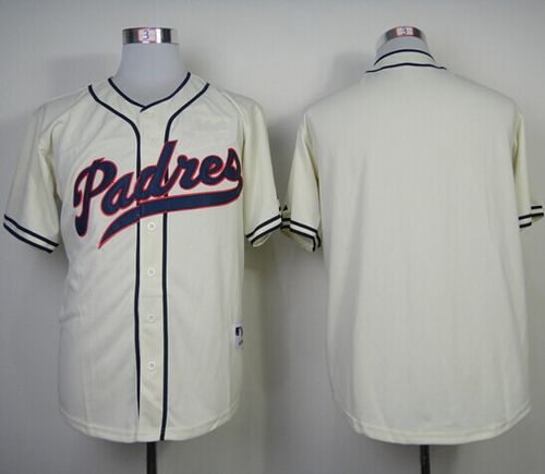 Padres Blank Cream 1948 Turn Back The Clock Stitched MLB Jersey Padres Blank Cream 1948 Turn Back The Clock Stitched MLB Jersey