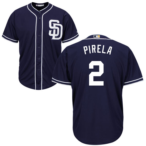 Padres #2 Jose Pirela Navy Blue New Cool Base Stitched MLB Jersey Padres #2 Jose Pirela Navy Blue New Cool Base Stitched MLB Jersey