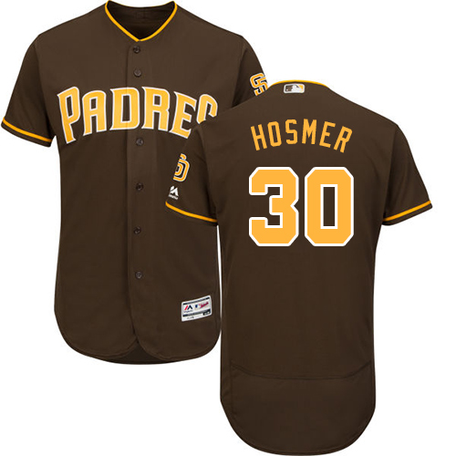 Padres #30 Eric Hosmer Brown Flexbase Authentic Collection Stitched MLB Jersey Padres #30 Eric Hosmer Brown Flexbase Authentic Collection Stitched MLB Jersey