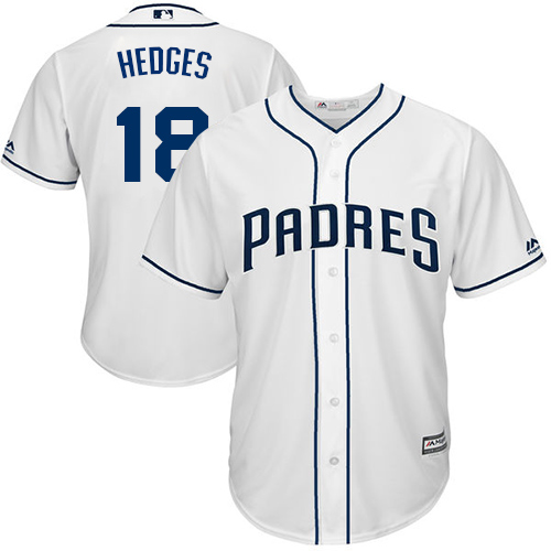 Padres #18 Austin Hedges White New Cool Base Stitched MLB Jersey Padres #18 Austin Hedges White New Cool Base Stitched MLB Jersey