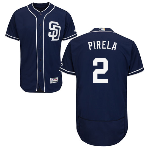 Padres #2 Jose Pirela Navy Blue Flexbase Authentic Collection Stitched MLB Jersey Padres #2 Jose Pirela Navy Blue Flexbase Authentic Collection Stitched MLB Jersey