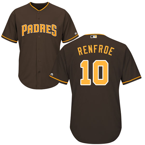 Padres #10 Hunter Renfroe Brown New Cool Base Stitched MLB Jersey Padres #10 Hunter Renfroe Brown New Cool Base Stitched MLB Jersey