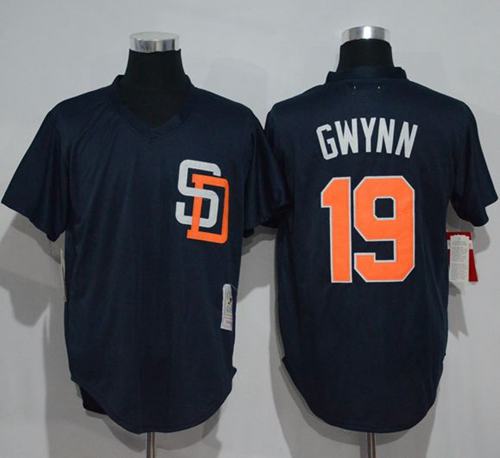 Mitchell And Ness 1996 Padres #19 Tony Gwynn Navy Blue Throwback Stitched MLB Jersey Mitchell And Ness 1996 Padres #19 Tony Gwynn Navy Blue Throwback Stitched MLB Jersey