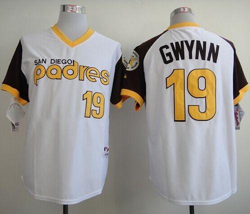 Padres #19 Tony Gwynn White 1978 Turn Back The Clock Stitched MLB Jersey Padres #19 Tony Gwynn White 1978 Turn Back The Clock Stitched MLB Jersey