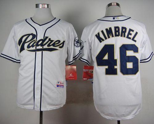 Padres #46 Craig Kimbrel White Cool Base Stitched MLB Jersey Padres #46 Craig Kimbrel White Cool Base Stitched MLB Jersey