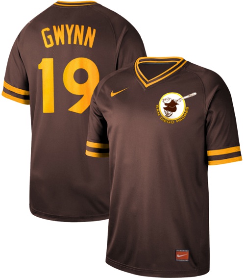 Nike Padres #19 Tony Gwynn Brown Authentic Cooperstown Collection Stitched MLB Jersey Nike Padres #19 Tony Gwynn Brown Authentic Cooperstown Collection Stitched MLB Jersey