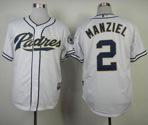 Padres #2 Johnny Manziel White Cool Base Stitched MLB Jersey Padres #2 Johnny Manziel White Cool Base Stitched MLB Jersey
