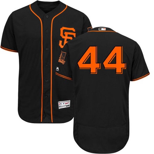 Giants #44 Willie McCovey Black Flexbase Authentic Collection Alternate Stitched MLB Jersey Giants #44 Willie McCovey Black Flexbase Authentic Collection Alternate Stitched MLB Jersey