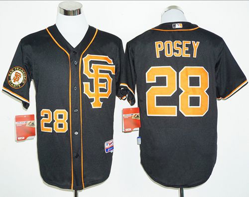 Giants #28 Buster Posey Black 2016 Cool Base Stitched MLB Jersey Giants #28 Buster Posey Black 2016 Cool Base Stitched MLB Jersey