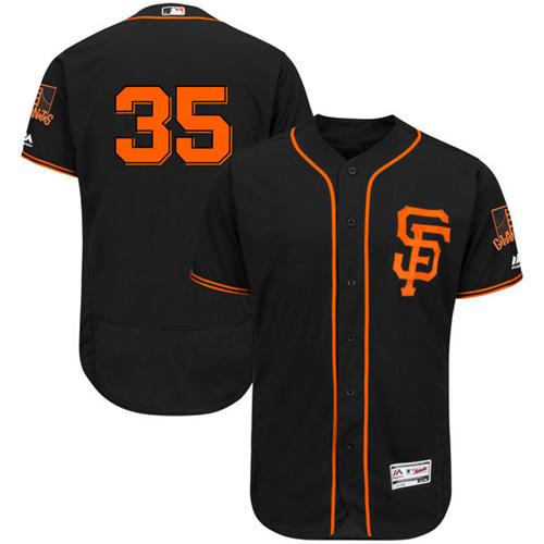 Giants #35 Brandon Crawford Black Flexbase Authentic Collection Alternate Stitched MLB Jersey Giants #35 Brandon Crawford Black Flexbase Authentic Collection Alternate Stitched MLB Jersey