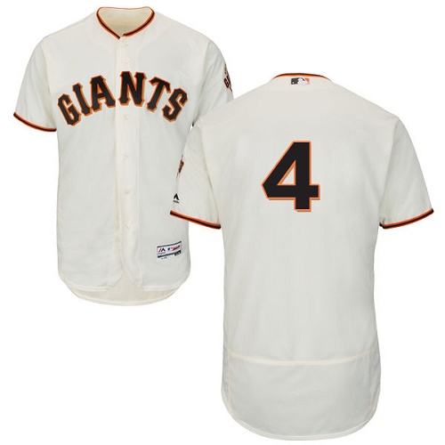 Giants #4 Mel Ott Cream Flexbase Authentic Collection Stitched MLB Jersey Giants #4 Mel Ott Cream Flexbase Authentic Collection Stitched MLB Jersey