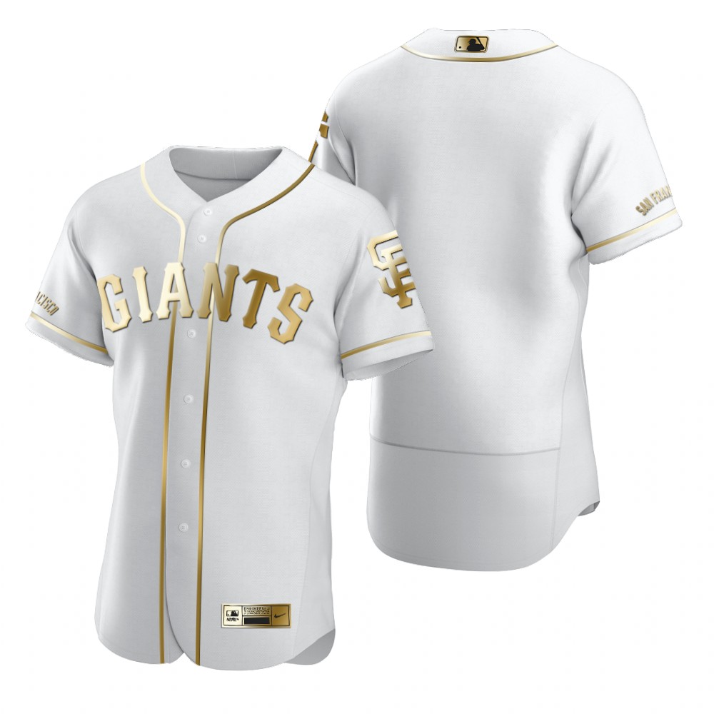 San Francisco Giants Blank White Nike Men's Authentic Golden Edition MLB Jersey San Francisco Giants Blank White Nike Men's Authentic Golden Edition MLB Jersey