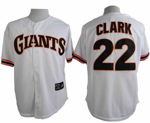 Giants #22 Will Clark White 1989 Turn Back The Clock Stitched MLB Jersey Giants #22 Will Clark White 1989 Turn Back The Clock Stitched MLB Jersey