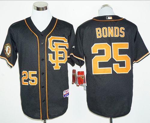 Giants #25 Barry Bonds Black 2016 Cool Base Stitched MLB Jersey Giants #25 Barry Bonds Black 2016 Cool Base Stitched MLB Jersey