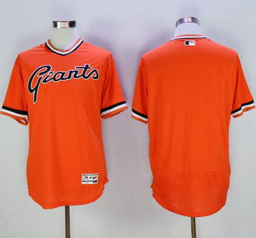 Giants Blank Orange Flexbase Authentic Collection Cooperstown Stitched MLB Jersey Giants Blank Orange Flexbase Authentic Collection Cooperstown Stitched MLB Jersey