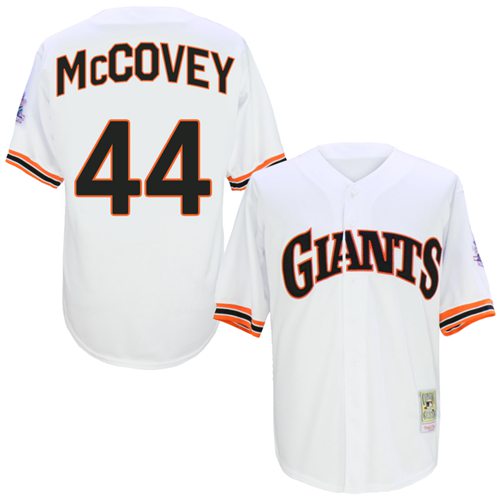 Mitchell And Ness 1989 Giants #44 Willie McCovey White Stitched MLB Jersey Mitchell And Ness 1989 Giants #44 Willie McCovey White Stitched MLB Jersey