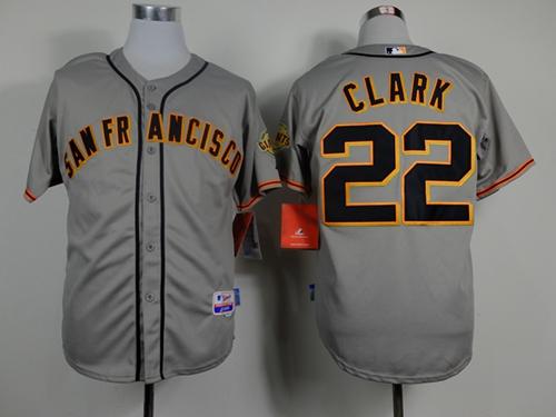 Giants #22 Will Clark Grey Road Cool Base Stitched MLB Jersey Giants #22 Will Clark Grey Road Cool Base Stitched MLB Jersey