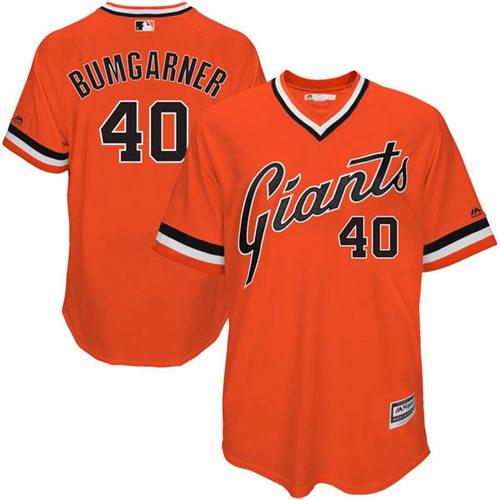Giants #40 Madison Bumgarner Orange 1978 Turn Back The Clock Stitched MLB Jersey Giants #40 Madison Bumgarner Orange 1978 Turn Back The Clock Stitched MLB Jersey