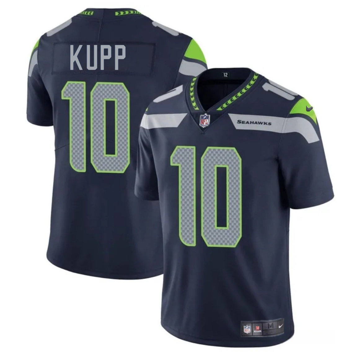 Men's Seattle Seahawks #10 Cooper Kupp Navy 2024 Vapor Limited Stitched Football Jersey Men's Seattle Seahawks #10 Cooper Kupp Navy 2024 Vapor Limited Stitched Football Jersey