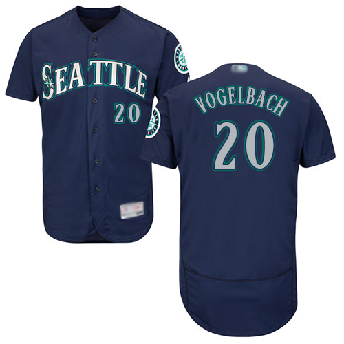 Mariners #20 Dan Vogelbach Navy Blue Flexbase Authentic Collection Stitched MLB Jersey Mariners #20 Dan Vogelbach Navy Blue Flexbase Authentic Collection Stitched MLB Jersey