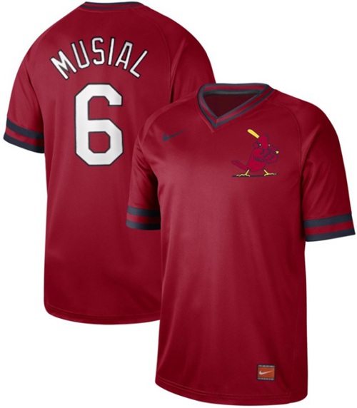Nike Cardinals #6 Stan Musial Red Authentic Cooperstown Collection Stitched MLB Jersey Nike Cardinals #6 Stan Musial Red Authentic Cooperstown Collection Stitched MLB Jersey
