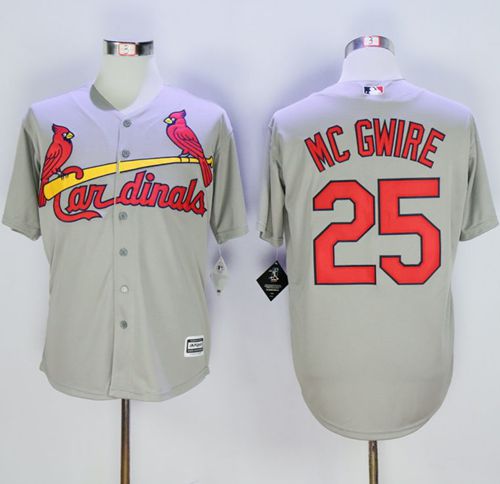 Cardinals #25 Mark McGwire Grey New Cool Base Stitched MLB Jersey Cardinals #25 Mark McGwire Grey New Cool Base Stitched MLB Jersey