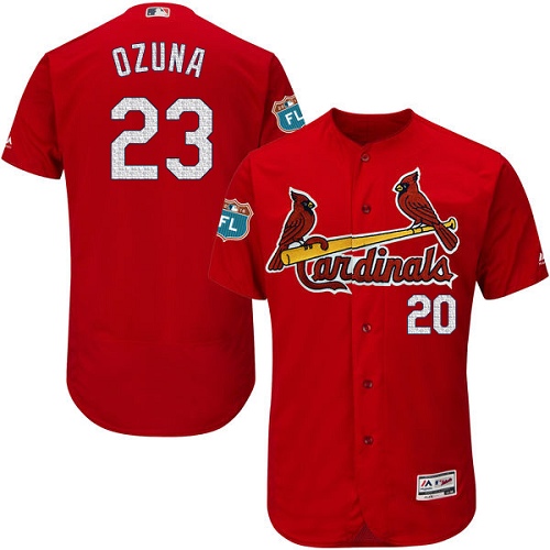 Cardinals #23 Marcell Ozuna Red Flexbase Authentic Collection Stitched MLB Jersey Cardinals #23 Marcell Ozuna Red Flexbase Authentic Collection Stitched MLB Jersey