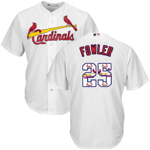 Cardinals #25 Dexter Fowler White Team Logo Fashion Stitched MLB Jersey Cardinals #25 Dexter Fowler White Team Logo Fashion Stitched MLB Jersey