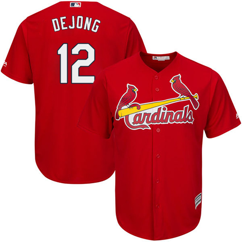 Cardinals #12 Paul DeJong Red New Cool Base Stitched MLB Jersey Cardinals #12 Paul DeJong Red New Cool Base Stitched MLB Jersey