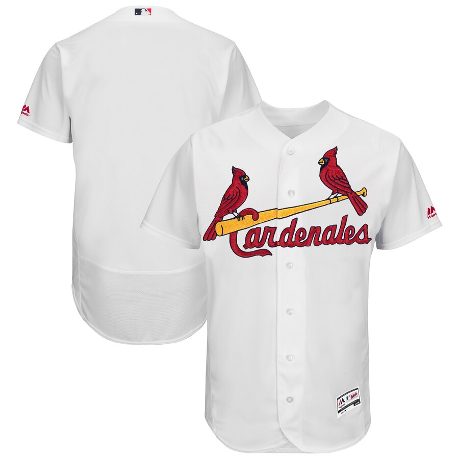 St. Louis Cardinals Majestic 2019 Hispanic Heritage Flex Base Authentic Team Jersey White St. Louis Cardinals Majestic 2019 Hispanic Heritage Flex Base Authentic Team Jersey White