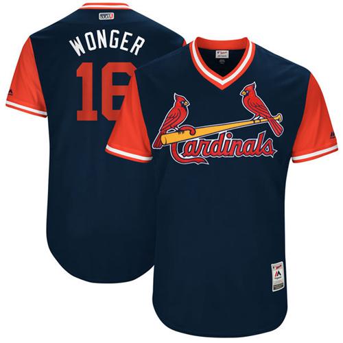 Cardinals #16 Kolten Wong Navy "Wonger" Players Weekend Authentic Stitched MLB Jersey Cardinals #16 Kolten Wong Navy "Wonger" Players Weekend Authentic Stitched MLB Jersey
