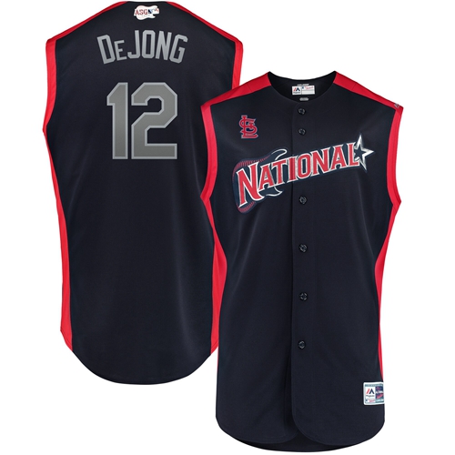 Cardinals #12 Paul DeJong Navy 2019 All-Star National League Stitched MLB Jersey Cardinals #12 Paul DeJong Navy 2019 All-Star National League Stitched MLB Jersey