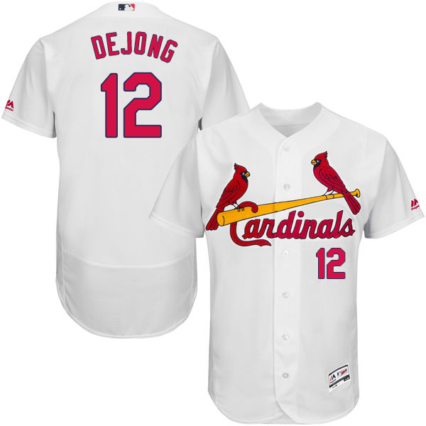 Cardinals #12 Paul DeJong White Flexbase Authentic Collection Stitched MLB Jersey Cardinals #12 Paul DeJong White Flexbase Authentic Collection Stitched MLB Jersey
