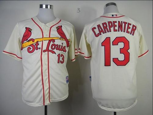 Cardinals #13 Matt Carpenter Cream Cool Base Stitched MLB Jersey Cardinals #13 Matt Carpenter Cream Cool Base Stitched MLB Jersey