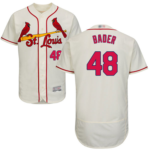 Cardinals #48 Harrison Bader Cream Flexbase Authentic Collection Stitched MLB Jersey Cardinals #48 Harrison Bader Cream Flexbase Authentic Collection Stitched MLB Jersey