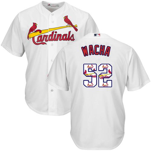 Cardinals #52 Michael Wacha White Team Logo Fashion Stitched MLB Jersey Cardinals #52 Michael Wacha White Team Logo Fashion Stitched MLB Jersey