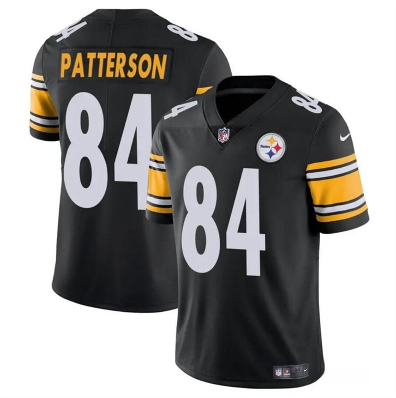 Men's Pittsburgh Steelers #84 Cordarrelle Patterson Black Vapor Untouchable Limited Stitched Jersey Men's Pittsburgh Steelers #84 Cordarrelle Patterson Black Vapor Untouchable Limited Stitched Jersey