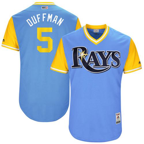 Rays #5 Matt Duffy Light Blue 