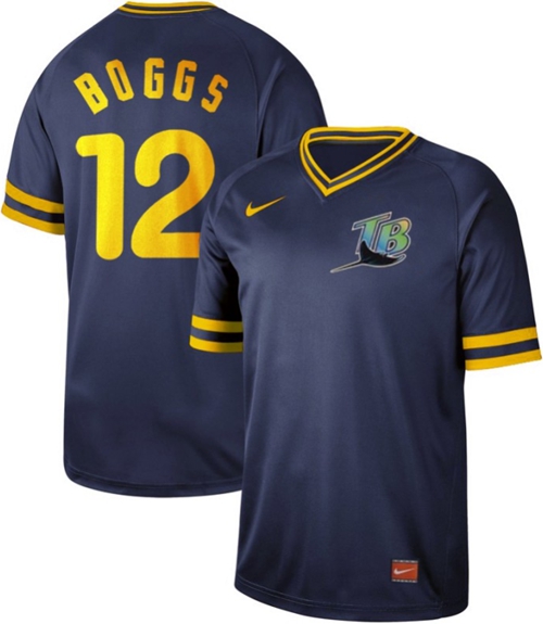 Nike Rays #12 Wade Boggs Navy Authentic Cooperstown Collection Stitched MLB Jersey Nike Rays #12 Wade Boggs Navy Authentic Cooperstown Collection Stitched MLB Jersey