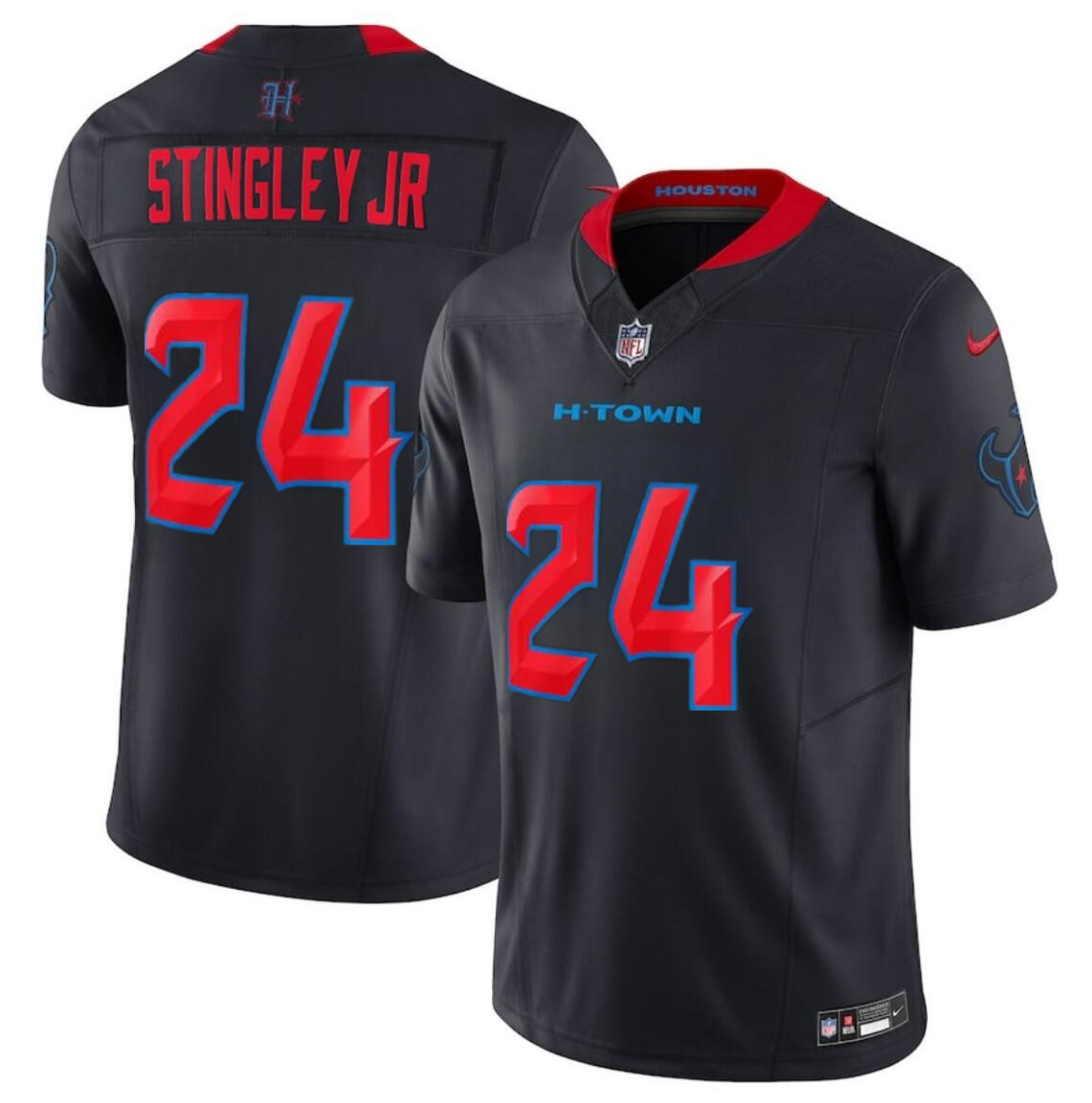 Men's Houston Texans #24 Derek Stingley Jr. Navy 2024 2nd Alternate F.U.S.E Vapor Stitched jersey Men's Houston Texans #24 Derek Stingley Jr. Navy 2024 2nd Alternate F.U.S.E Vapor Stitched jersey