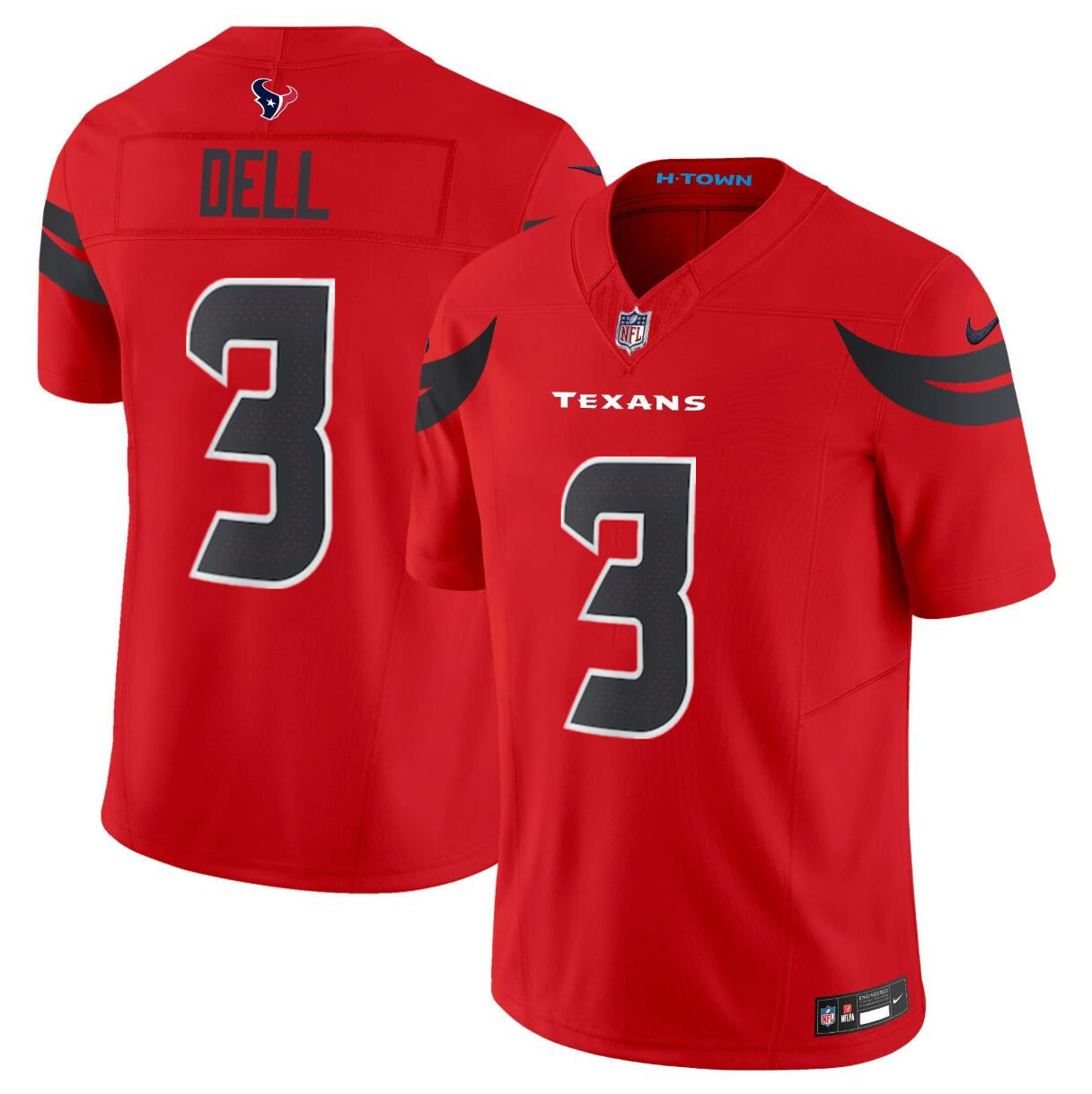 Men's Houston Texans Active Player Custom Red 2024 Alternate Vapor F.U.S.E. Limited Stitched Jersey Men's Houston Texans Active Player Custom Red 2024 Alternate Vapor F.U.S.E. Limited Stitched Jersey
