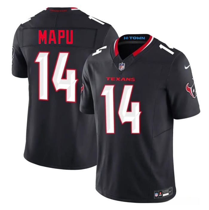 Men's Houston Texans #14 Marte Mapu Navy 2nd Alternate 2026 F.U.S.E. Vapor Limited Stitched Football Jersey