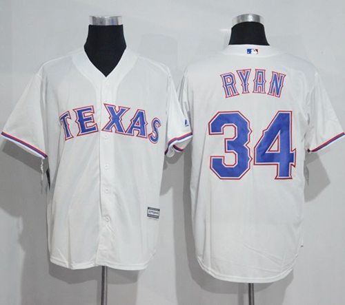 Rangers #34 Nolan Ryan White New Cool Base Stitched MLB Jersey Rangers #34 Nolan Ryan White New Cool Base Stitched MLB Jersey